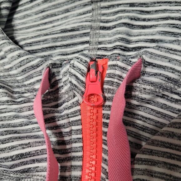 LUKKA LUXE GRAY WHITE LULULEMON TYPE ZIP JACKET MEDIUM M - Picture 6 of 11